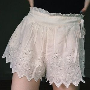 Free People lace shorts